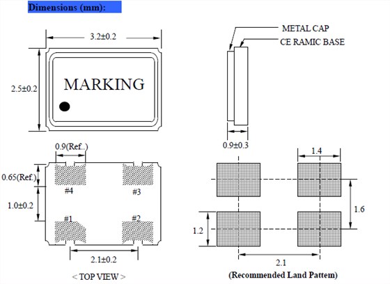 NAOK 32 3225 32.768k OCS