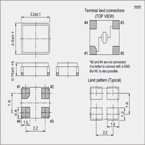 3225mm/32MHz/NX3225GA-32M-EXS00A-CG02611/±20ppm/符合AEC-Q200