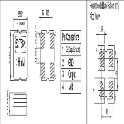 HSO221S,S2H019200IECHE-T,19.2MHz,2520mm,HELE蓝牙晶振