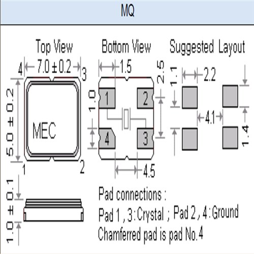 MERCURY晶振,贴片晶振,MQ晶振,进口谐振器