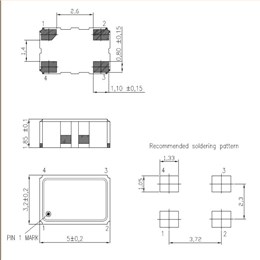 T-53S3A2070JXH-LF-10.000MHz,T-53S3,5032mm,KVG低功耗晶振