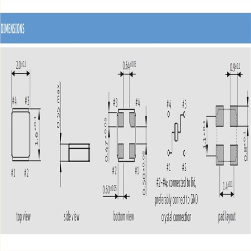 2016mm,Q 40.0-JXS21-10-10/15-T1-FU-WA-LF,40MHz,JXS21-WA,Jauch品牌