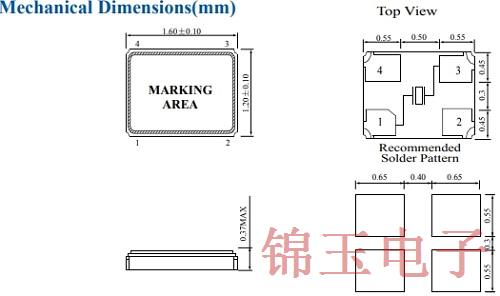 鸿星晶振公司首款1.6*1.2小体积接缝密封水晶发行并量产