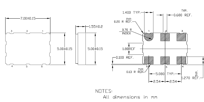 8N3S270 7050 LVPECL