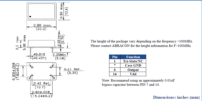 ACO晶振,ACO-12.000MHZ-EK晶振,金属壳石英晶振